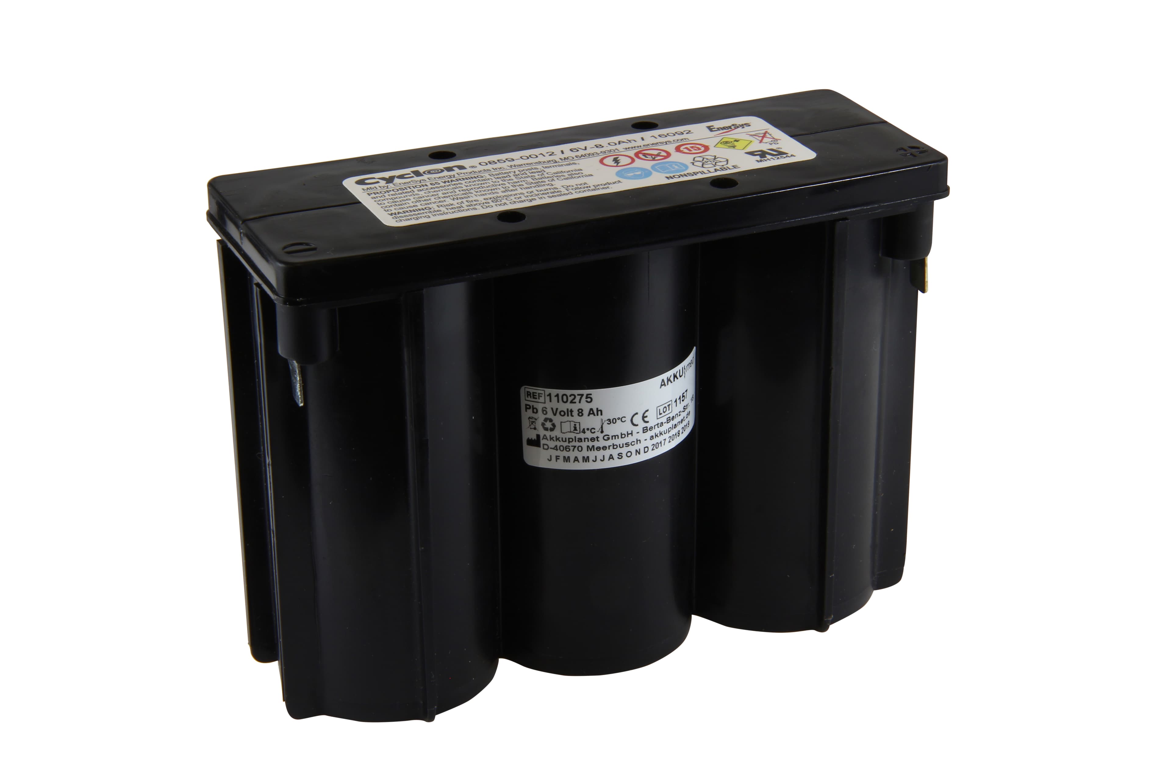 Batterie au plomb adaptée à Philips Moniteur A3 / 3928A type M3926 6.0 Volt 8.0 Ah Conforme CE