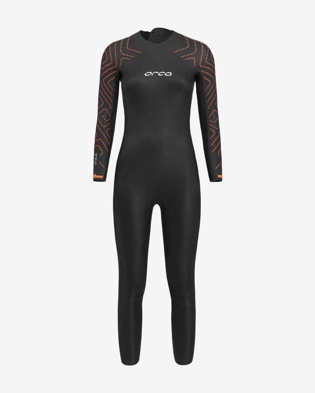 Combinaison néoprène Orca Vitalis TRN Open Water manche longue noir orange blanc femme - MW