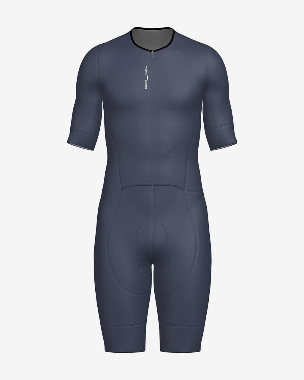 Combinaison de triathlon Santini Leaf gris foncé - Coupe Slim - L